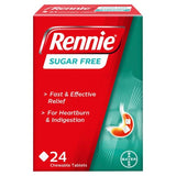 Rennie Antacid Sugar Free Mint 24 Tablets
