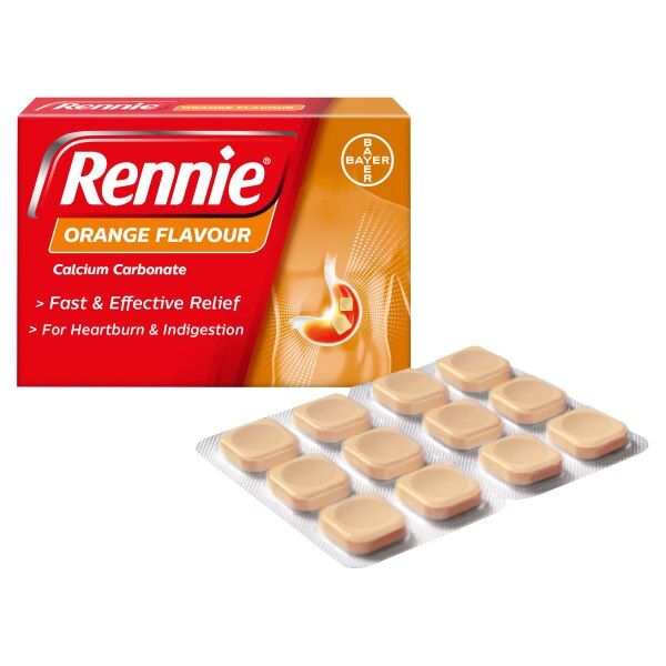 Rennie Orange Heartburn & Indigestion Relief 24 Tablets