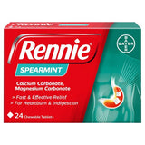 Rennie Spearmint Heartburn & Indigestion Relief 24 Tablets