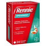 Rennie Spearmint Heartburn & Indigestion Relief Tablets 24 per pack