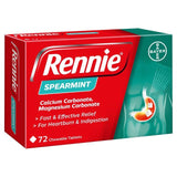 Rennie Spearmint Heartburn & Indigestion Relief Tablets 72 per pack