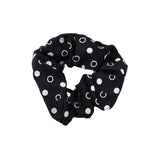 Ribbon & Asher Black & White Poka Dot Scrunchie