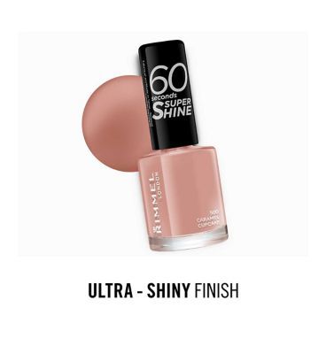 Rimmel 60 Seconds Super Shine Nail Polish 500 Caramel Cupcake