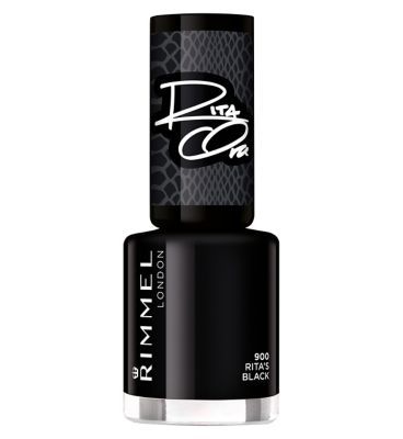 Rimmel London 60 Seconds Rita Ora Shades of Black Nail Polish Rita's Black