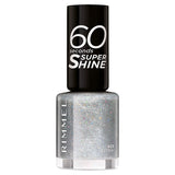 Rimmel London Seconds Glitter Nail Polish Silver