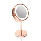 Rio Rose Gold Double Sided Cosmetic LED Mirror