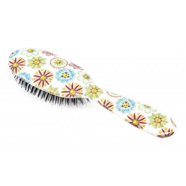 Rock & Ruddle Flowers & Faces Small Pure Bristle Hairbrush