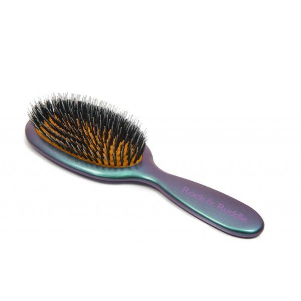 Rock & Ruddle Green Purple Small Pure Bristle Hairbrush