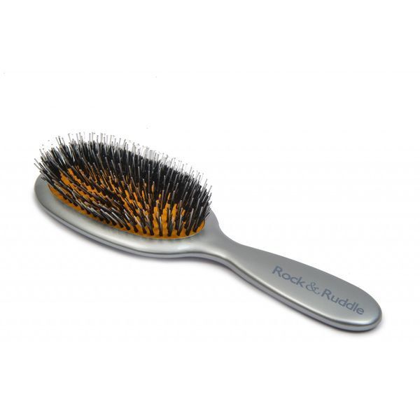 Rock & Ruddle Silver Small Baby Bristle Hairbrush