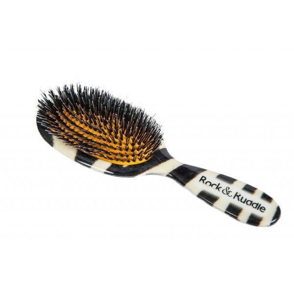Rock & Ruddle Zebra Print Large Synthetic Bristle Hairbrush