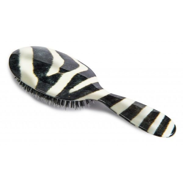 Rock & Ruddle Zebra Print Large Synthetic Bristle Hairbrush