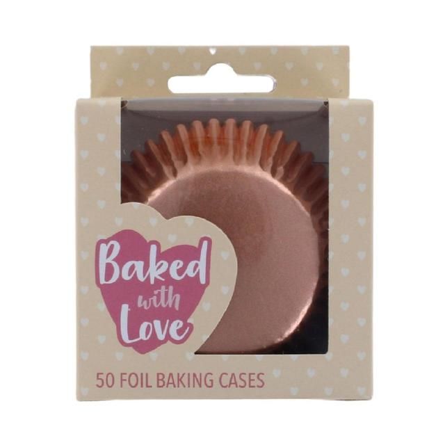 Rose Gold Cupcake Cases 50 per pack