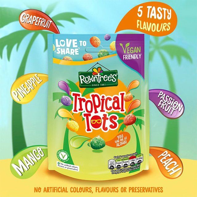 Rowntree's Jelly Tots Tropical Pouch 140g
