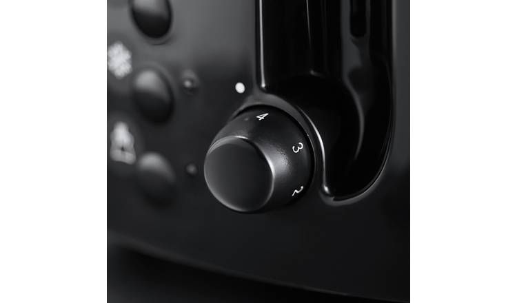 Russell Hobbs Textures 2 Slice Black Plastic Toaster 21641