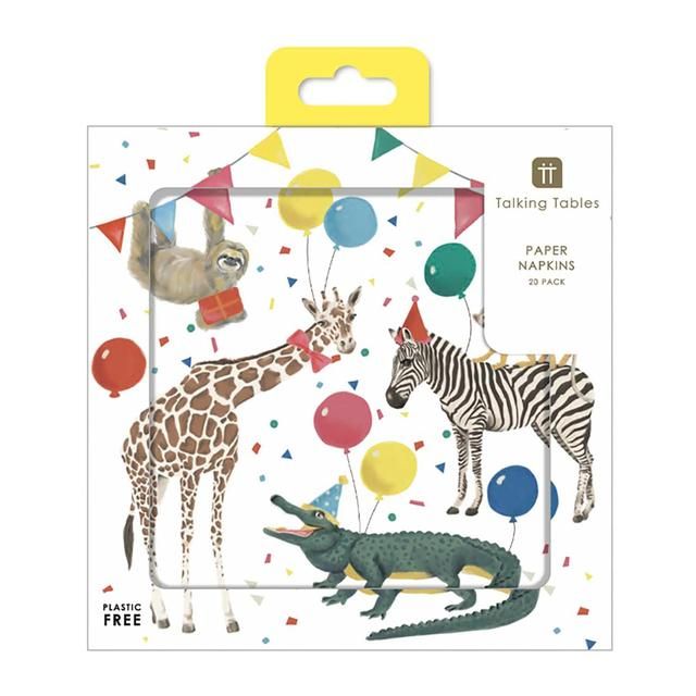 Safari Animal Napkins 20 per pack