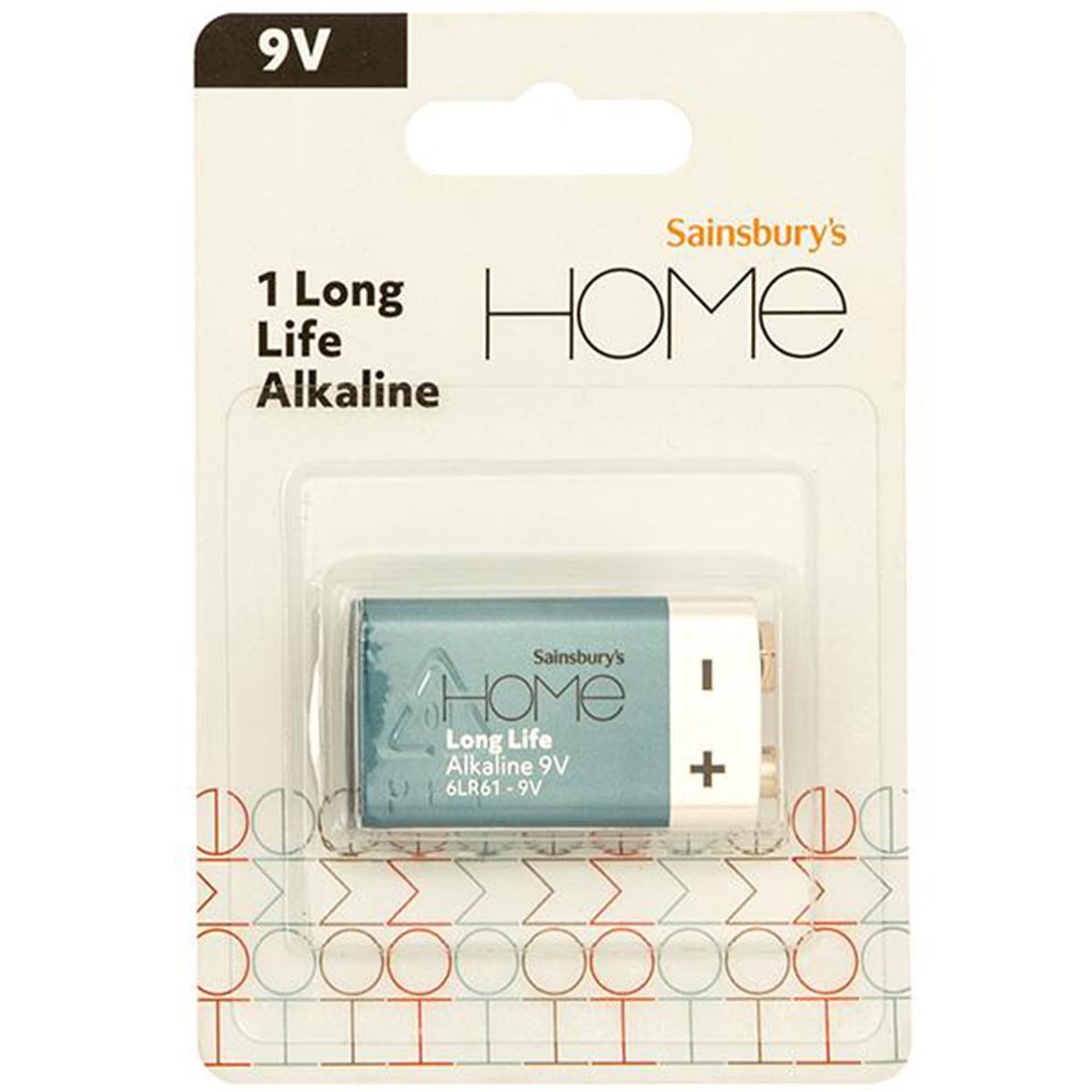 Sainsbury's Home Extra Long Life 9V 1 PK