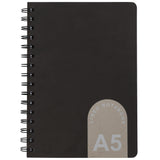 Sainsbury's Home Lined Spiralbound Notebook Black/White/Grey A5