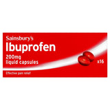 Sainsbury's Ibuprofen Liquid Capsules 200mg x16