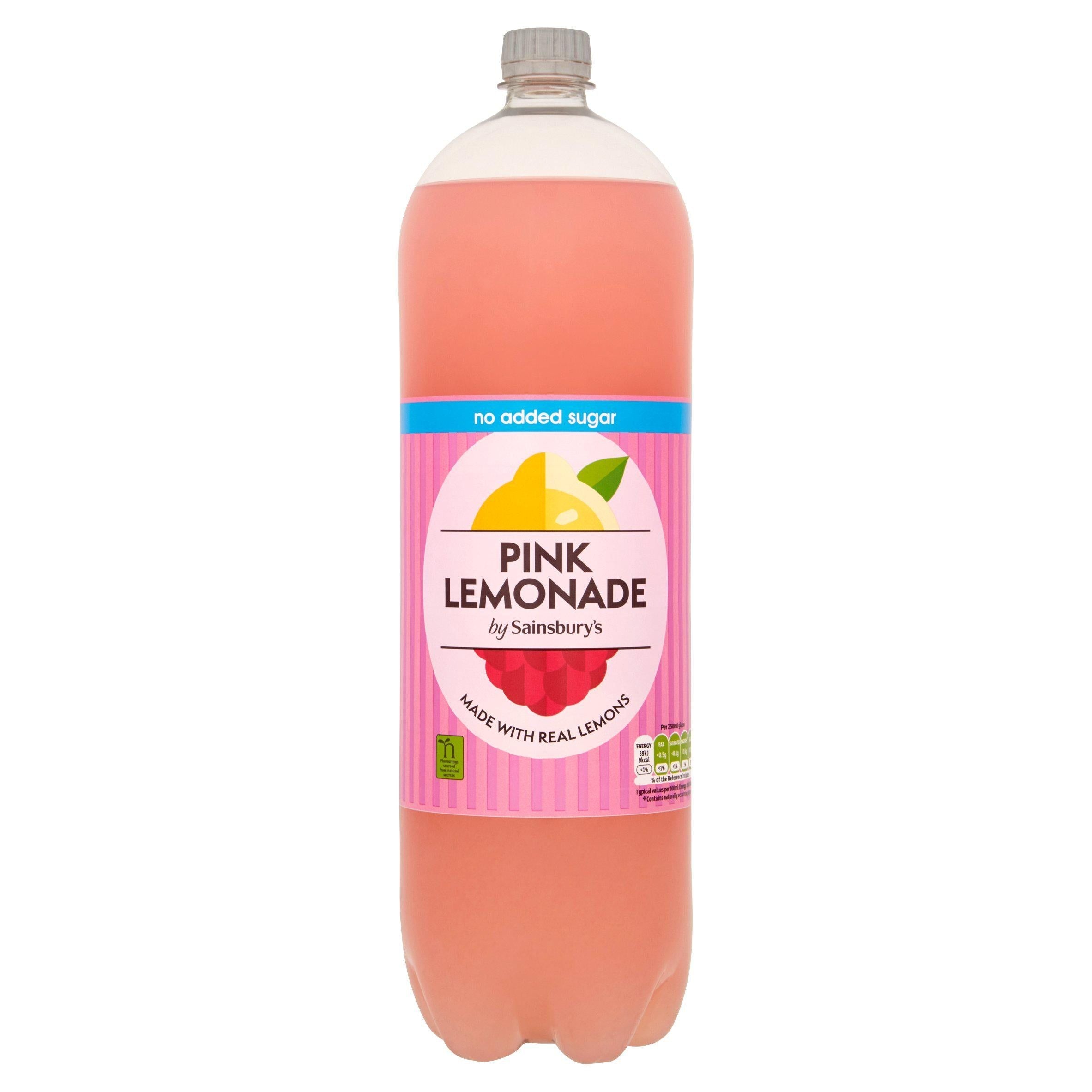 Sainsbury's Pink Lemonade, Zero Added Sugar 2L