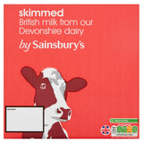 Sainsbury's Skimmed Long Life Milk 6x1L
