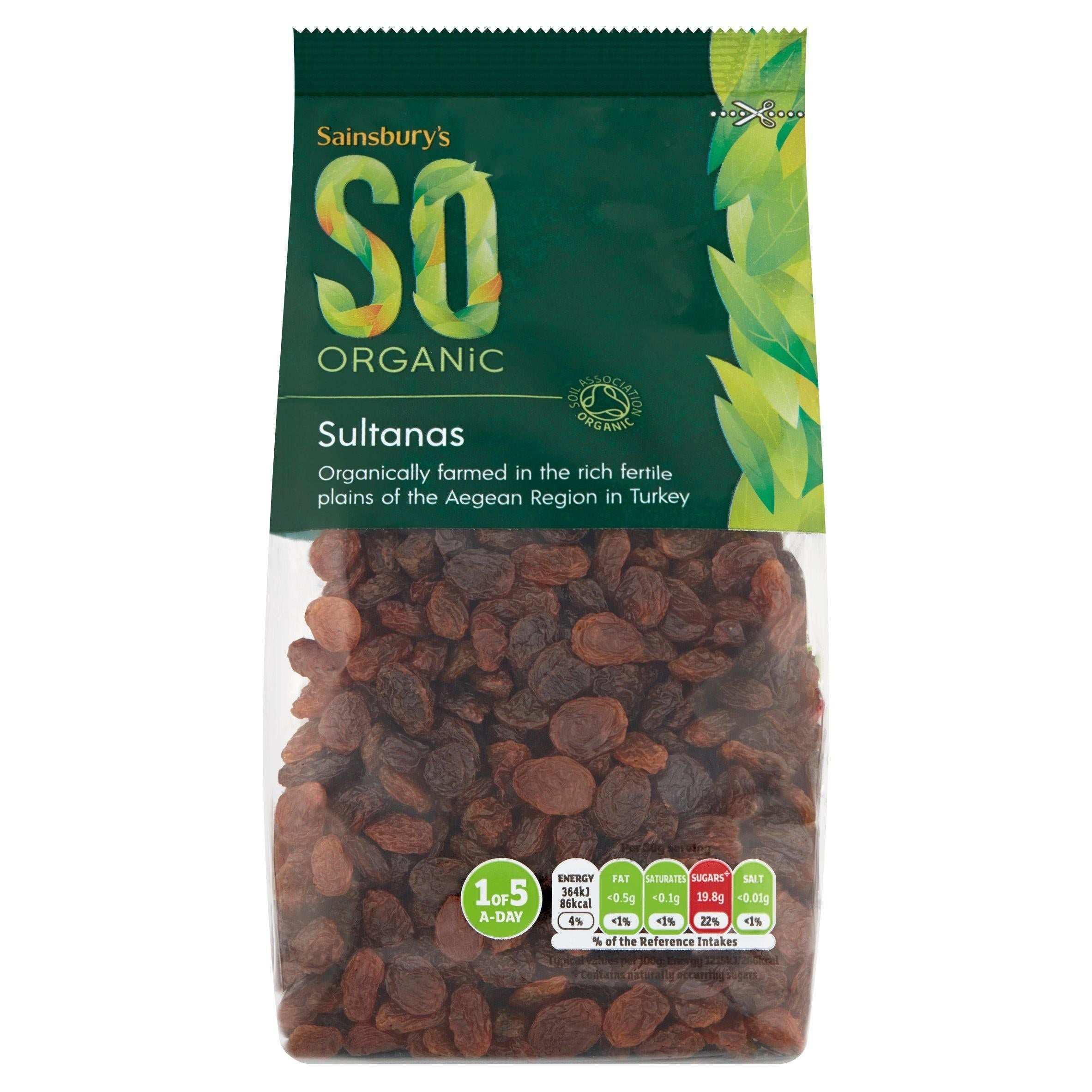 Sainsbury's Sultanas, SO Organic 500g