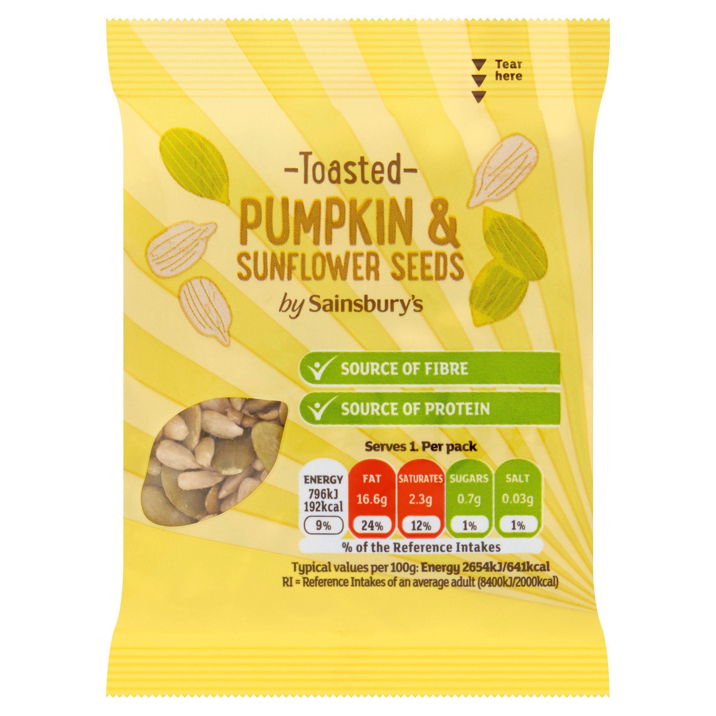 Sainsbury's Toasted Sunflower & Pumpkin Seed Mix 30g