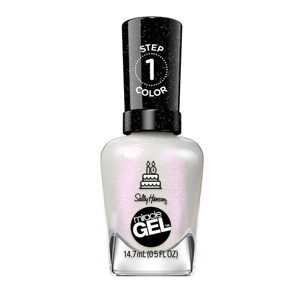 Sally Hansen Miracle Gel Nail Polish - Pink Tank Twinkle Whites