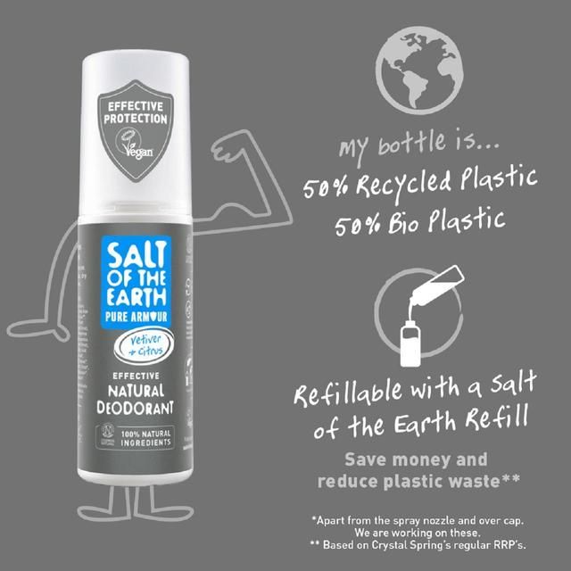 Salt of the Earth Pure Armour Explorer Natural Deodorant Spray 100ml