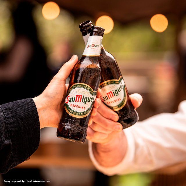 San Miguel Premium Lager Beer Chilled To Your Door Bottles   18 x 330ml