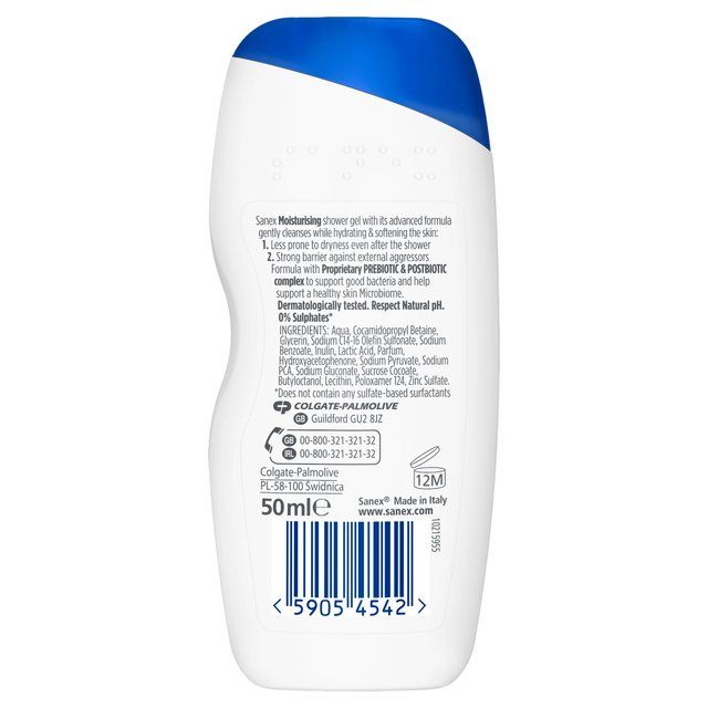 Sanex Dermo Moisturising Travel Size Shower Gel 50ml
