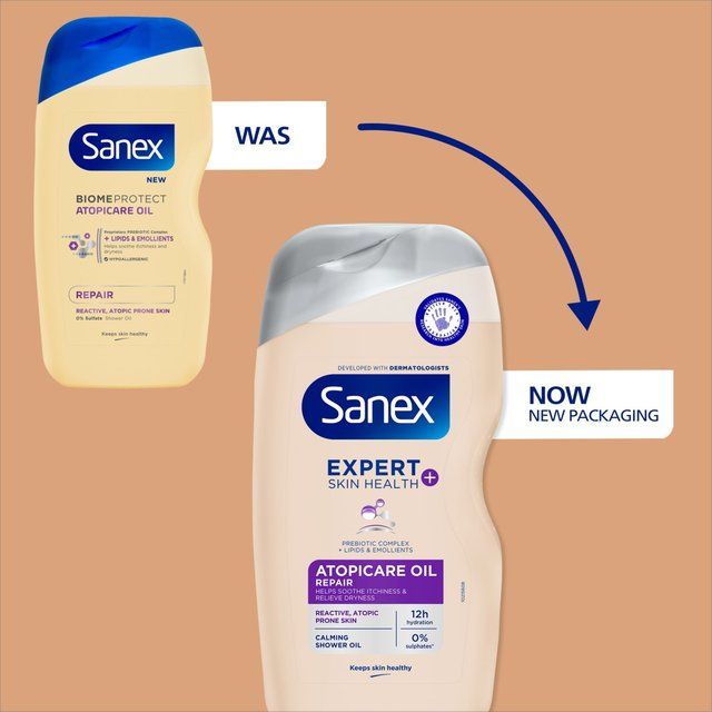 Sanex Expert+ Atopicare Oil Repair Shower Gel 515ml