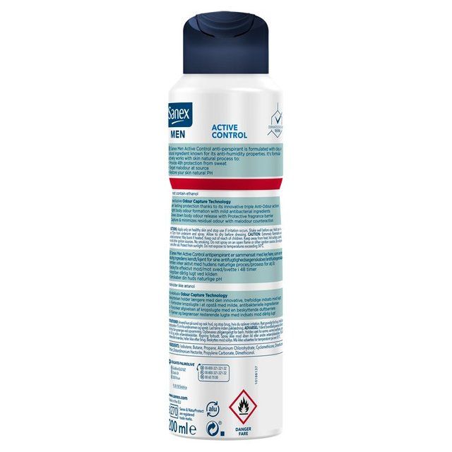 Sanex Men Active Control Antiperspirant Deodorant 200ml