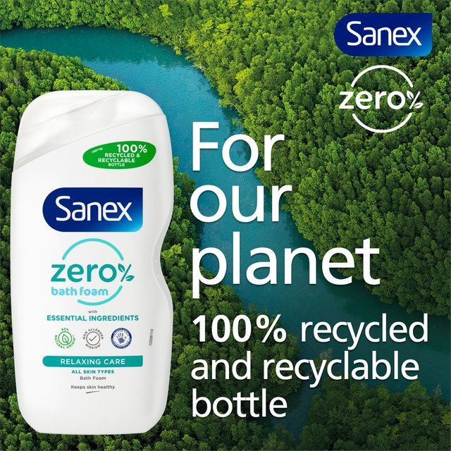 Sanex Zero % Normal Skin Bubble Bath Cream 450ml