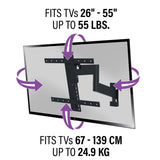 Sanus Preferred 26-55" Full Motion TV Wall Mount, SMF421-B2