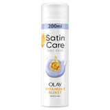 Satin Care Shave Gel Olay Vitamin E Dry Skin 200ml