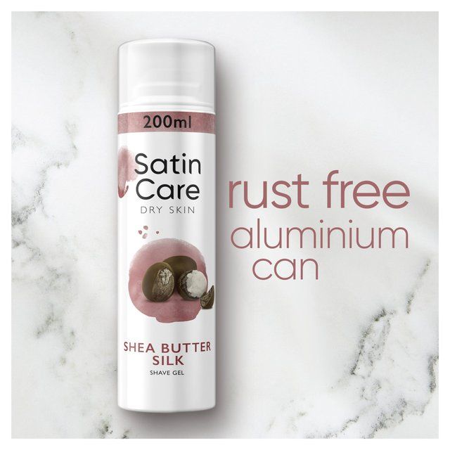 Satin Care Shave Gel Shea Butter Dry Skin 200ml