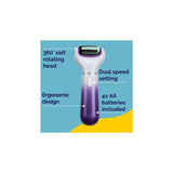Scholl Two in One Electronic Foot File Purple