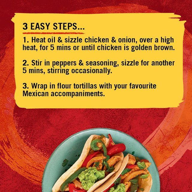 Schwartz Authentic Chicken Fajita Recipe Mix 35g