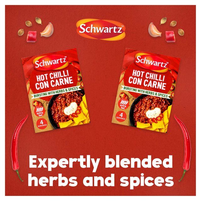 Schwartz Hot Chilli Con Carne Recipe Mix 41g