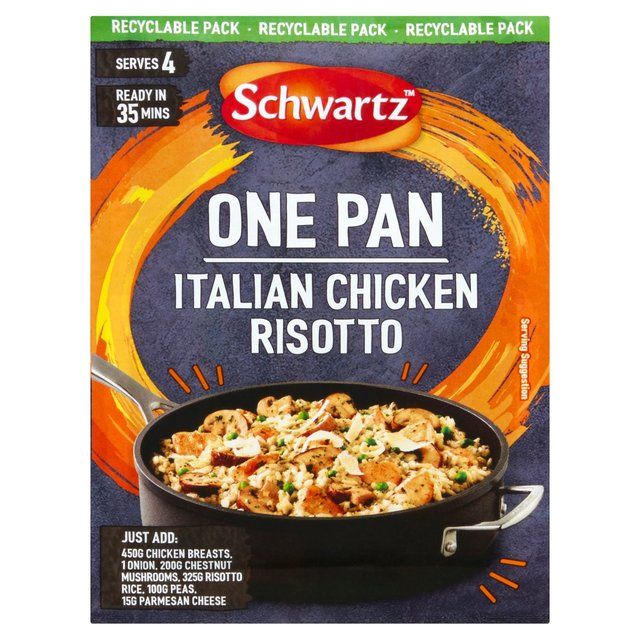 Schwartz Italian Chicken & Mushroom Risotto One Pan 28g