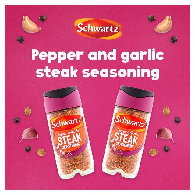 Schwartz Pepper & Garlic Steak Seasoning Jar   46g