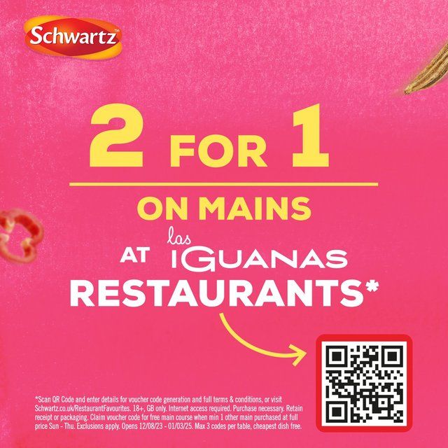 Schwartz x Las Iguanas Grande Nachos Smoky Chipotle 25g 25g