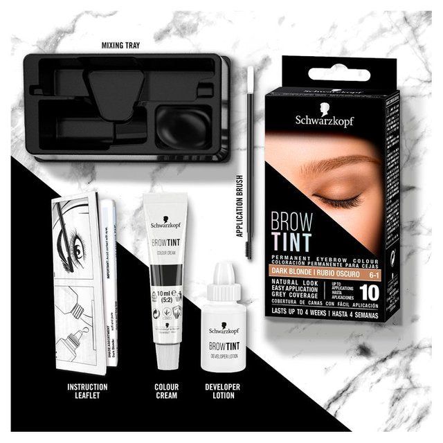 Schwarzkopf Brow Tint Permanent Eyebrow Colour Dark Blonde 17ml