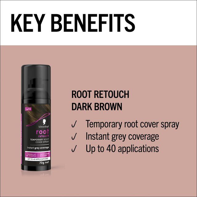 Schwarzkopf Dark Brown Root Retoucher 120ml