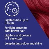 Schwarzkopf LIVE Long-Lasting Permanent Red Hair Dye Deep Red L75 115g