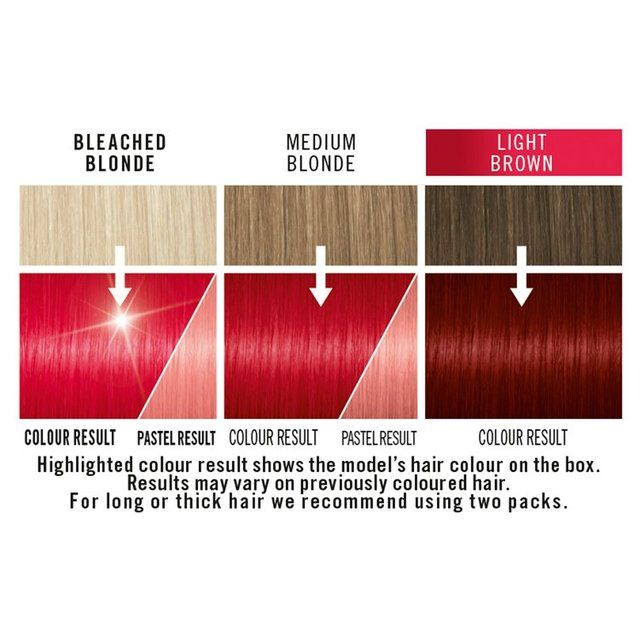 Schwarzkopf Live Pillar Box Red 92 Ultra Brights Red Semi-Perm Hair Dye