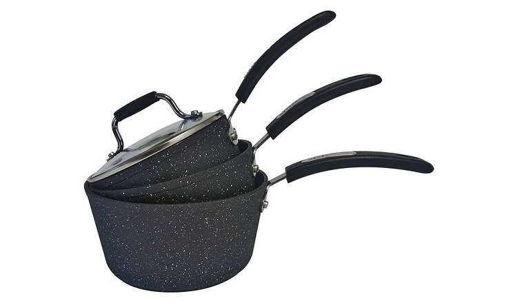 Scoville 3 Piece Non Stick Aluminium Pan Set