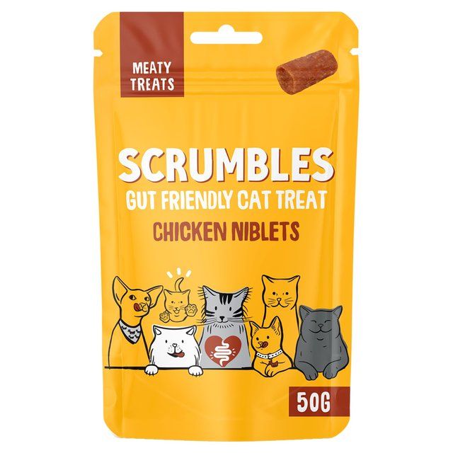 Scrumbles Chicken Niblets Cat Treats 50g