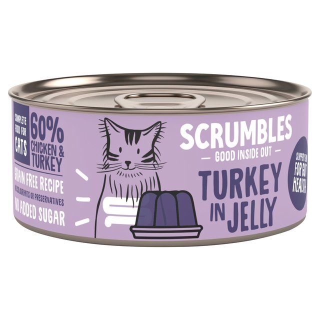 Scrumbles Turkey in Jelly Wet Cat Food 80g