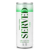 Served Lime Hard Seltzer 4 x 250ml